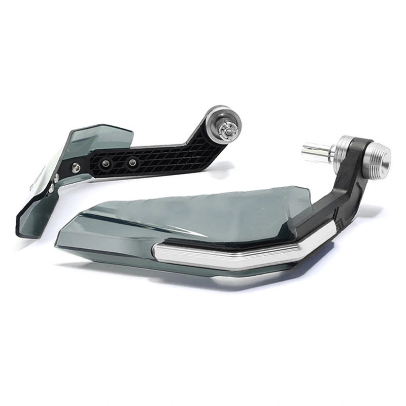 Motorcycle Handguard High Strength Impact Resistant Handlebar Wind Deflector for Motorbike SILVER