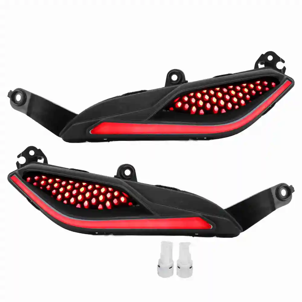 2pcs Motorcycle Indicator Light Left Right IP67 Waterproof High Brightness Replacement for RS 150 RS150R Red Light