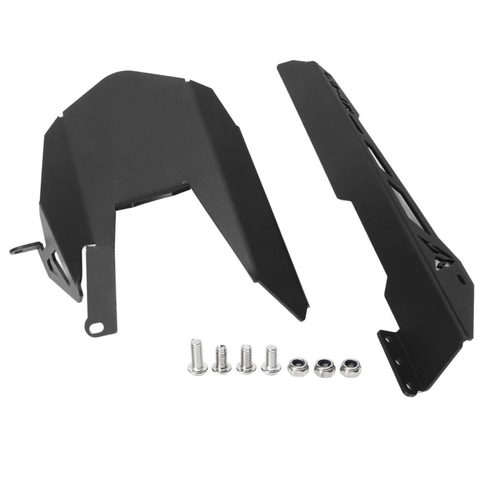 Motorcycle Rear Wheel Tire Mudguard Smooth Surface Black Aluminium Alloy Replacement For MT‑07 Moto Cage 2015‑2017