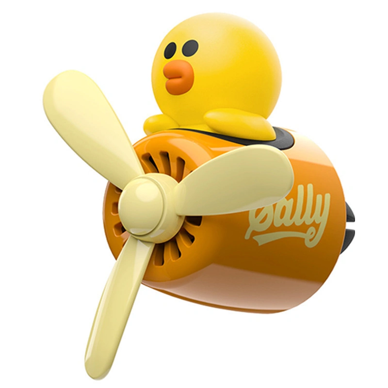 Car Air Vent Freshener Cute Cartoon Shape Rotating Propeller Air Outlet Ornament for Car Decoration Type 3