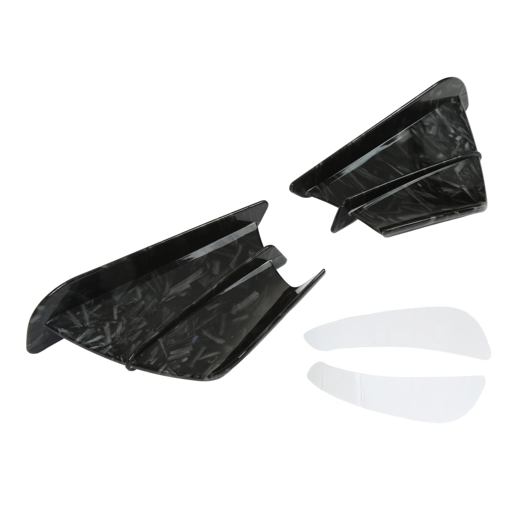 Motorcycle Side Spoiler Front Fairing Aerodynamic Winglets Wings for NINJA400 NINJA250 Z900 Z1000 Marble Grain