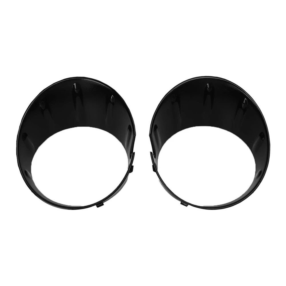 Left Right Side Fog Light Trim Ring Glossy Black 51117248792 Replacement for Cooper Base 2Door 2014‑2015