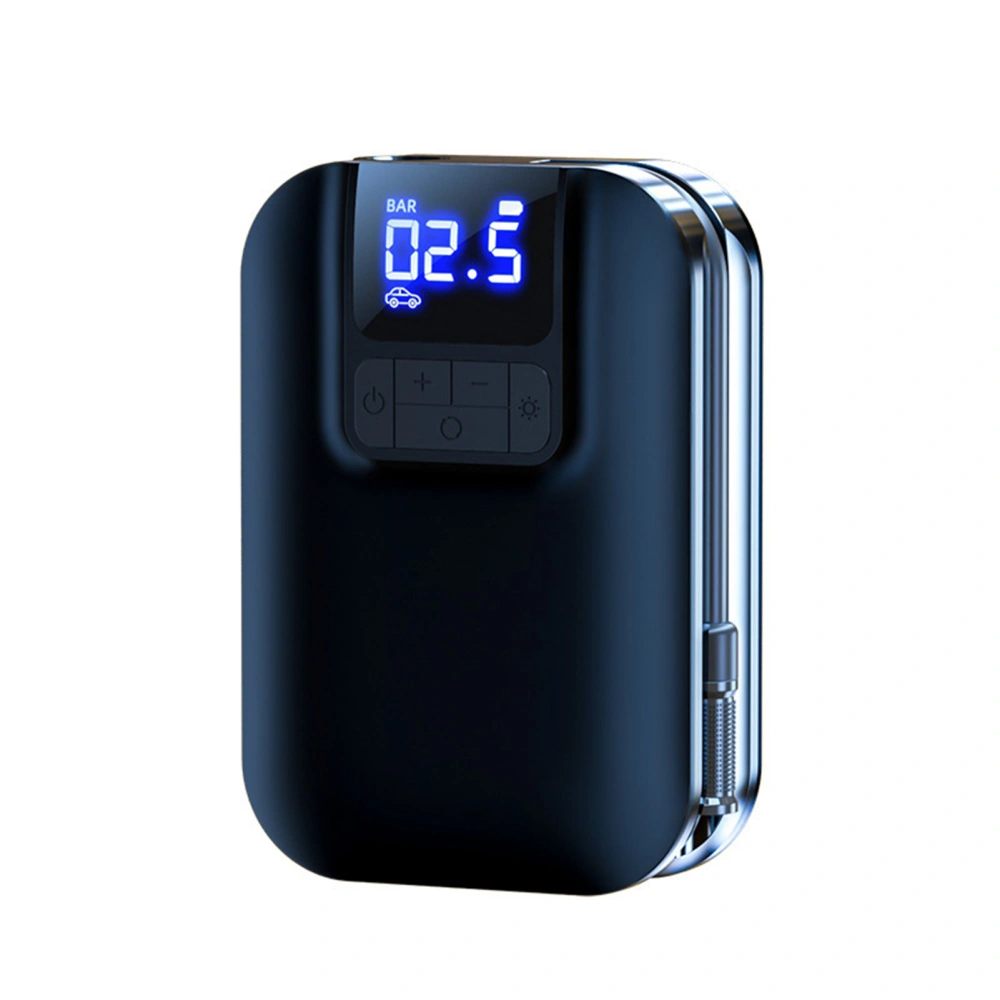 Car Tire Inflator Fast Inflate Electric Cordless Air Compressor Pump Portable with Pressure Gauge for SUV Electric Motorcycle Bicycle Knob Tube
