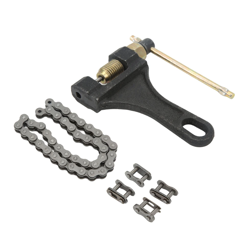 Chain and Chain Breaker Kit Rust Proof Complete Replacement For Coleman Powersports BT200X