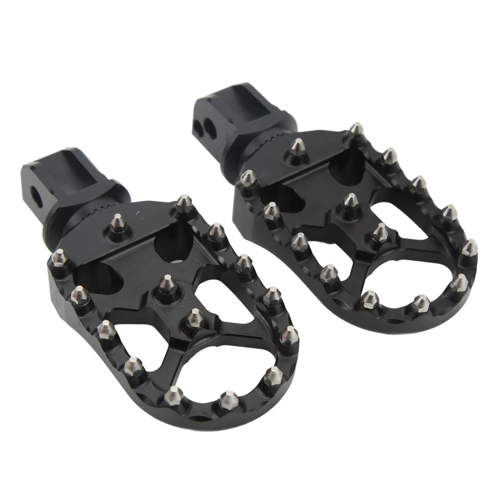 1 Pair Motorcycle Rear Footpegs CNC Aluminum Anodized Surface Replacement for F900R F900XR 2020‑2022 Silver