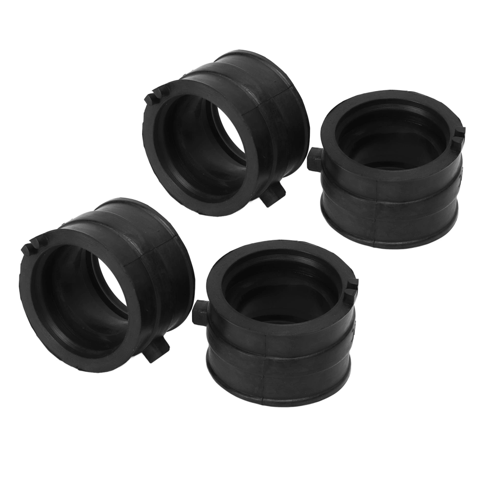 4 Pcs Carb Intake Manifold Boots Rubber Carb Adapter Set for NV400 CJ CK Steed 400 VRX400T NV600 VT600C VT600CD Shadow