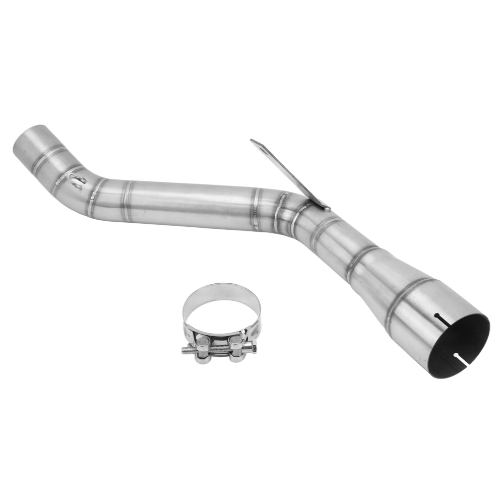 Motorcycle Exhaust System Middle Link Pipe Stainless Steel for Z900 Z900e 2017‑2019