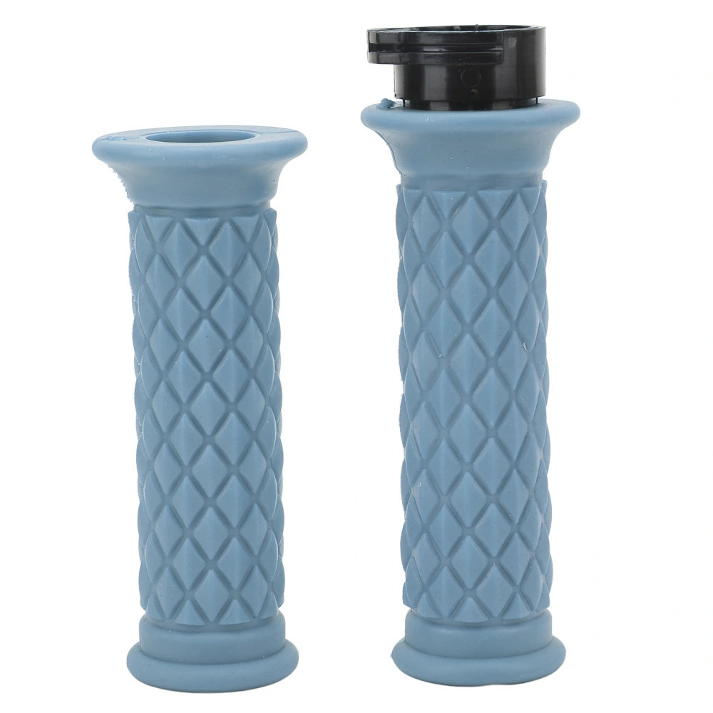 1 Pair Motorcycle Handle Grip 25mm Left Right Universal Throttle Handle Replacement for CBR600RR CBR1000RR Blue