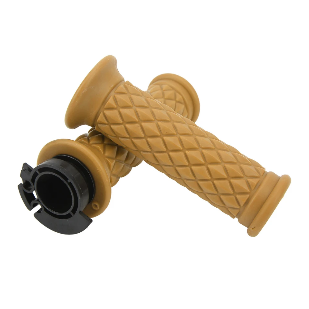 1 Pair 22mm Throttle Handle Grips Universal Comfortable Grasp Fit for Scooter GY6 50cc 80cc 125c 150cc Yellow