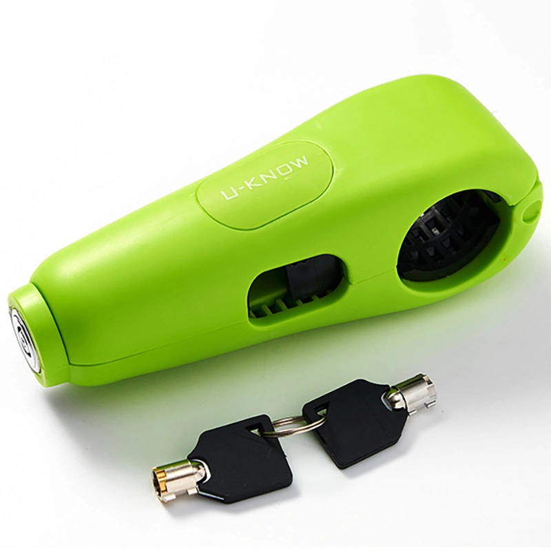 Motorcycle Lock Non Theft Handle Handlebar Electric Strong Torsion Self Locking Chuck Green Buzzer Alarm