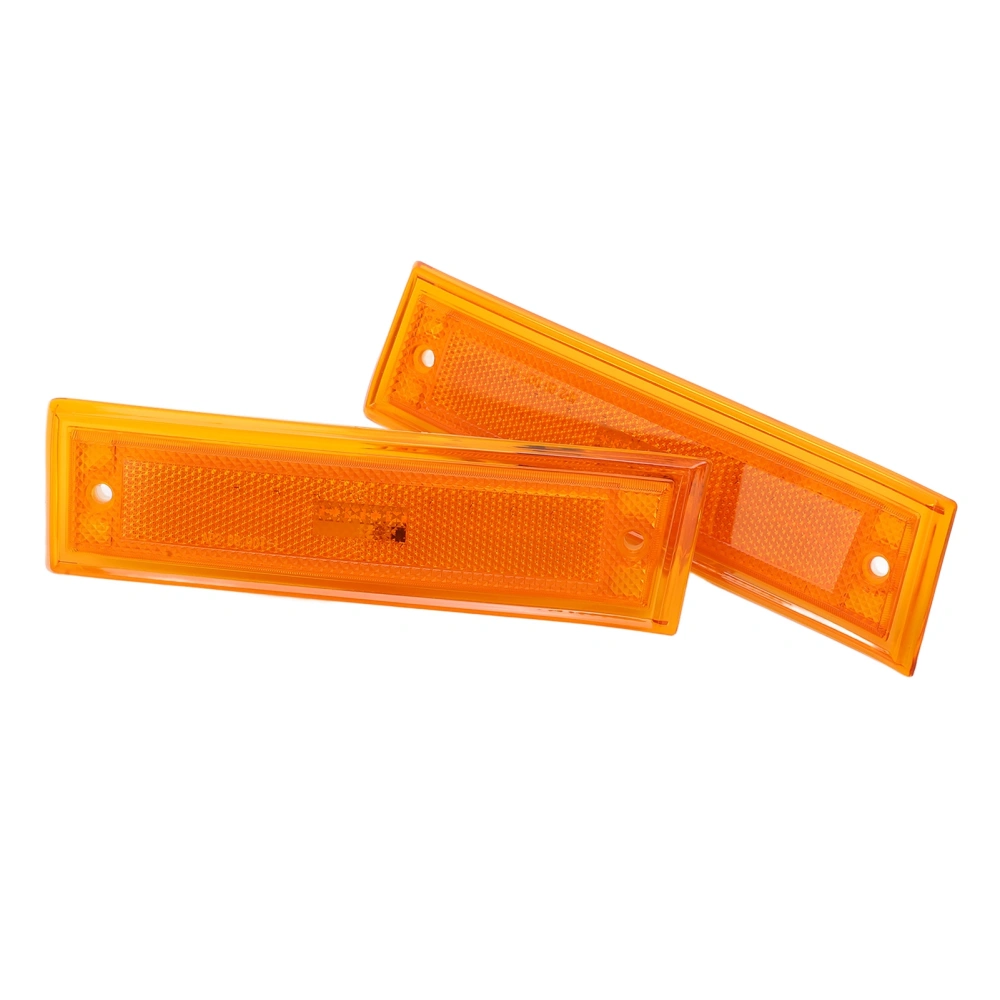 1 Pair 12V Front Bumper Light Yellow LED Turn Signal Lamps Replacement for SUBURBAN 1981‑1991