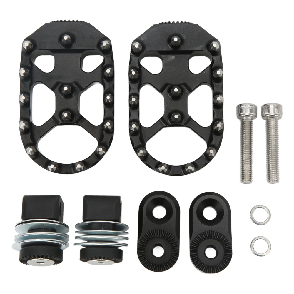 2pcs Rear Footpegs Anti Slip Motorcycle Foot Pedals Replacement for R1200GS R1250GS LC Silver