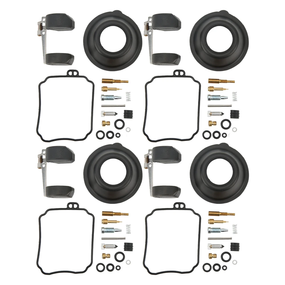 4 Pcs Carburetor Repair Kit Metal Rubber Carb Rebuild Overhaul Set for XJ600 Seca II 1992‑1998