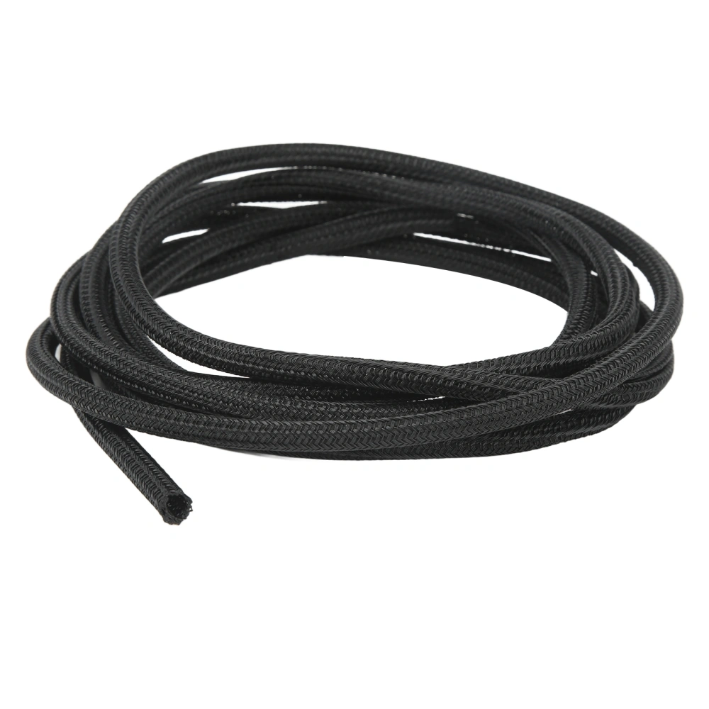 5mm/0.2in Black Cord Protector Self Wrapping Wire Loom High Temperature Resistant Cable Sleeve for RV Boat 3meter/10ft