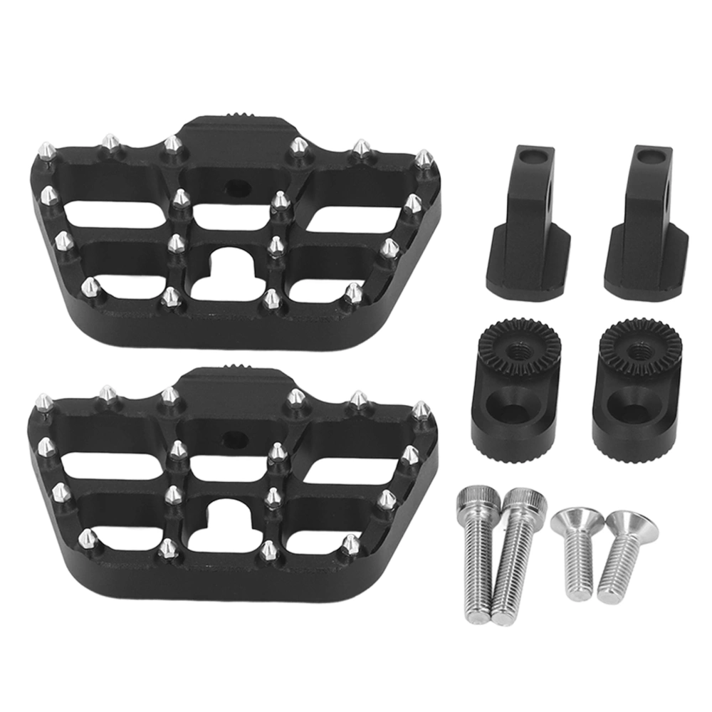 1 Pair Driver Footpegs Anti Slip Motorcycle Front Foot Pedal Replacement for R18 2020‑2022+ Silver