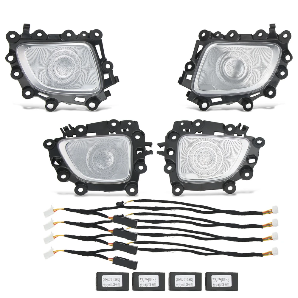 64 Color Door Midrange Speaker Covers Ambient Light Replacement for Mercedes‑Benz C‑Class W206 2022+