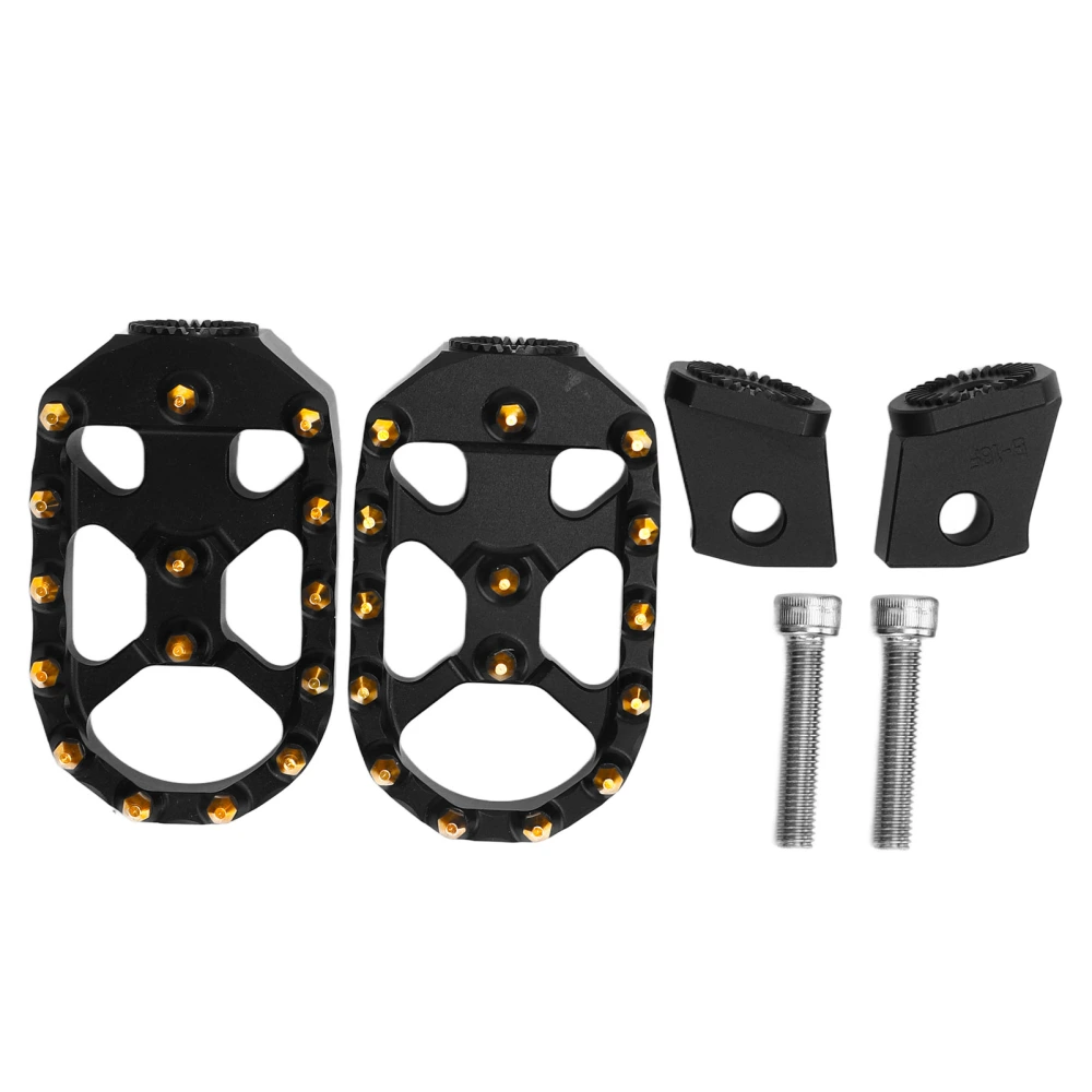 1 Pair Motorcycle Front Foot Pedal Driver Footrest Anti Slip Foot Peg Replacement for R18 2020‑2022+ Gold