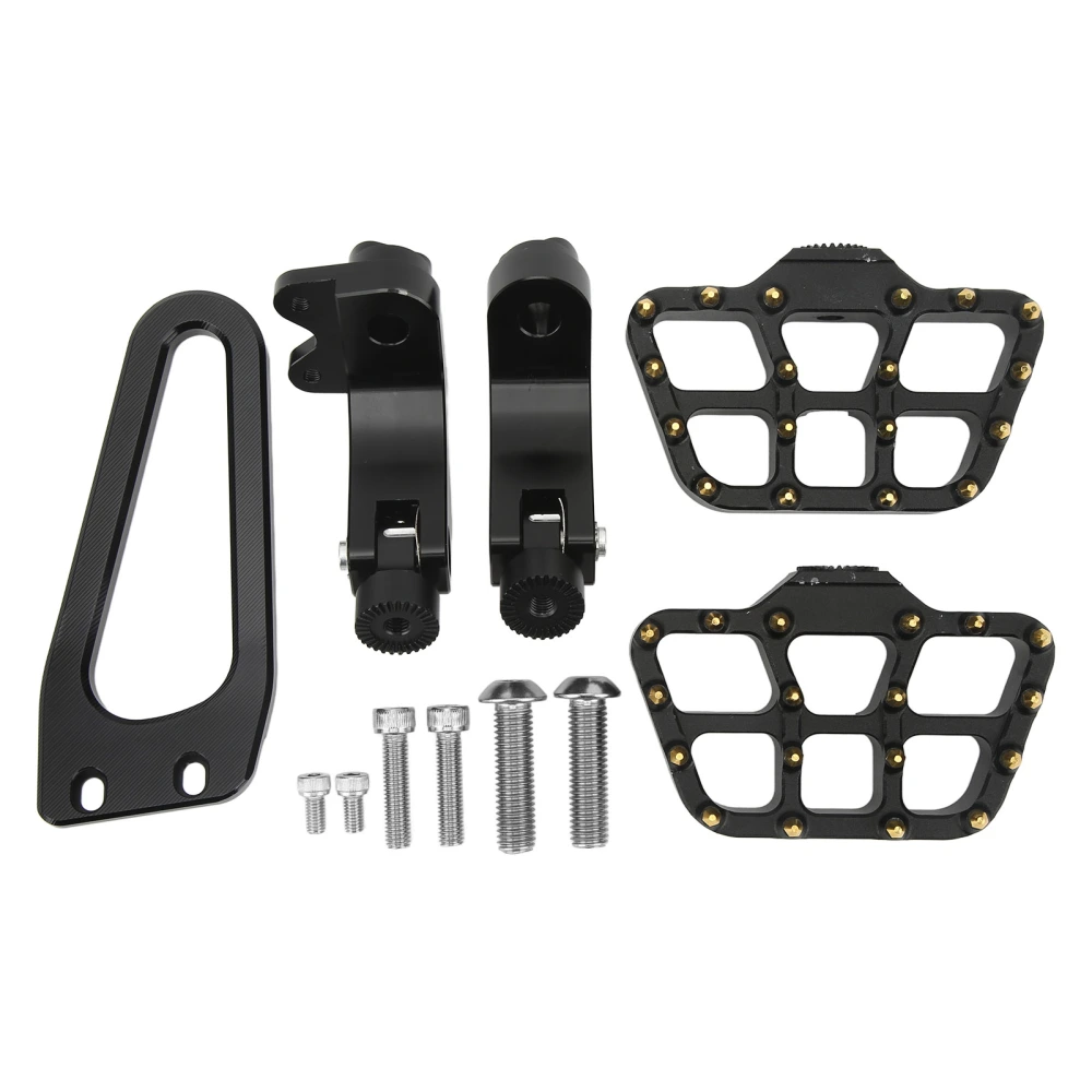 Motorcycle Rear Passenger Foot Pegs Pedals Footrests Brackets CNC Aluminum Nonslip for R18 2020‑2022 Gold