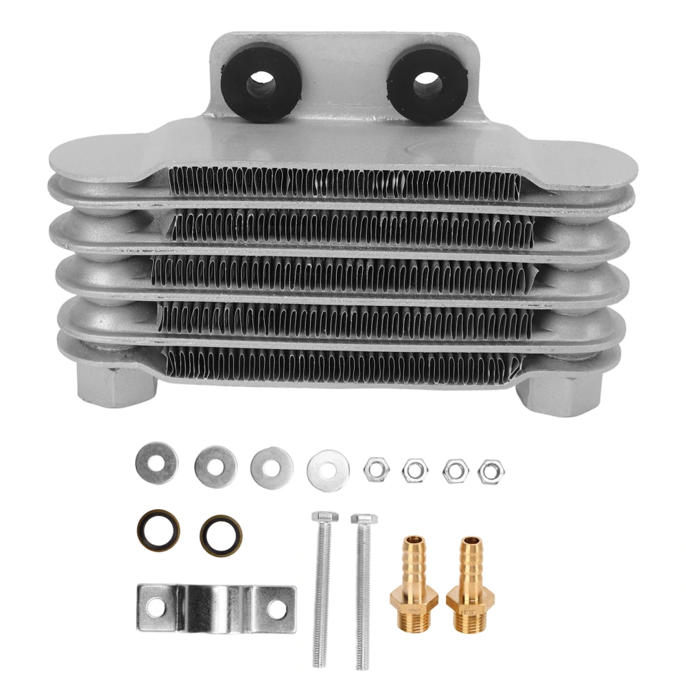 Engine Oil Cooler Radiator with Adapters Aluminum for 50‑250CC Motorcycle Dirt Bike ATV