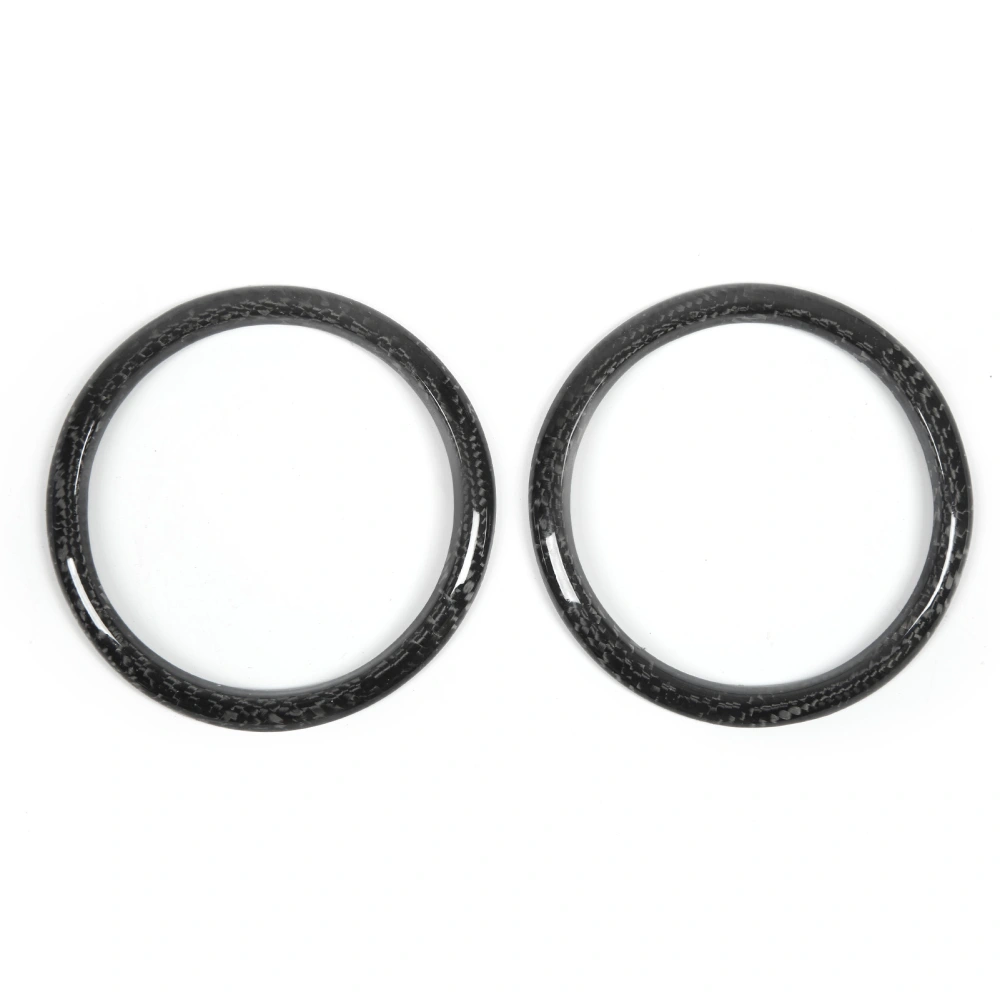 2pcs Car AC Outlet Ring Carbon Fiber Air Conditioning Vent Trim Replacement for Subaru BRZ 2012‑2020