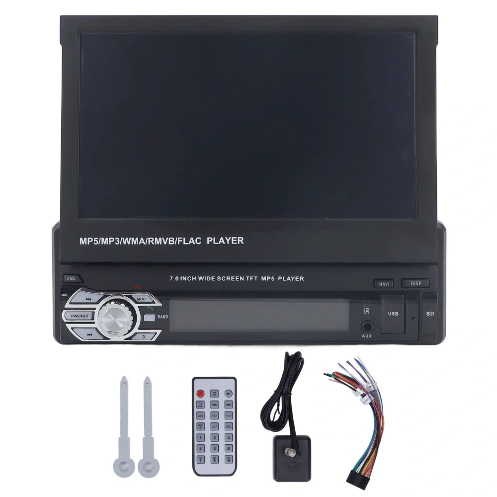 7in Car Radio Steering Wheel Control Multimedia Bluetooth FM Audio Player GPS Stereo Receiver