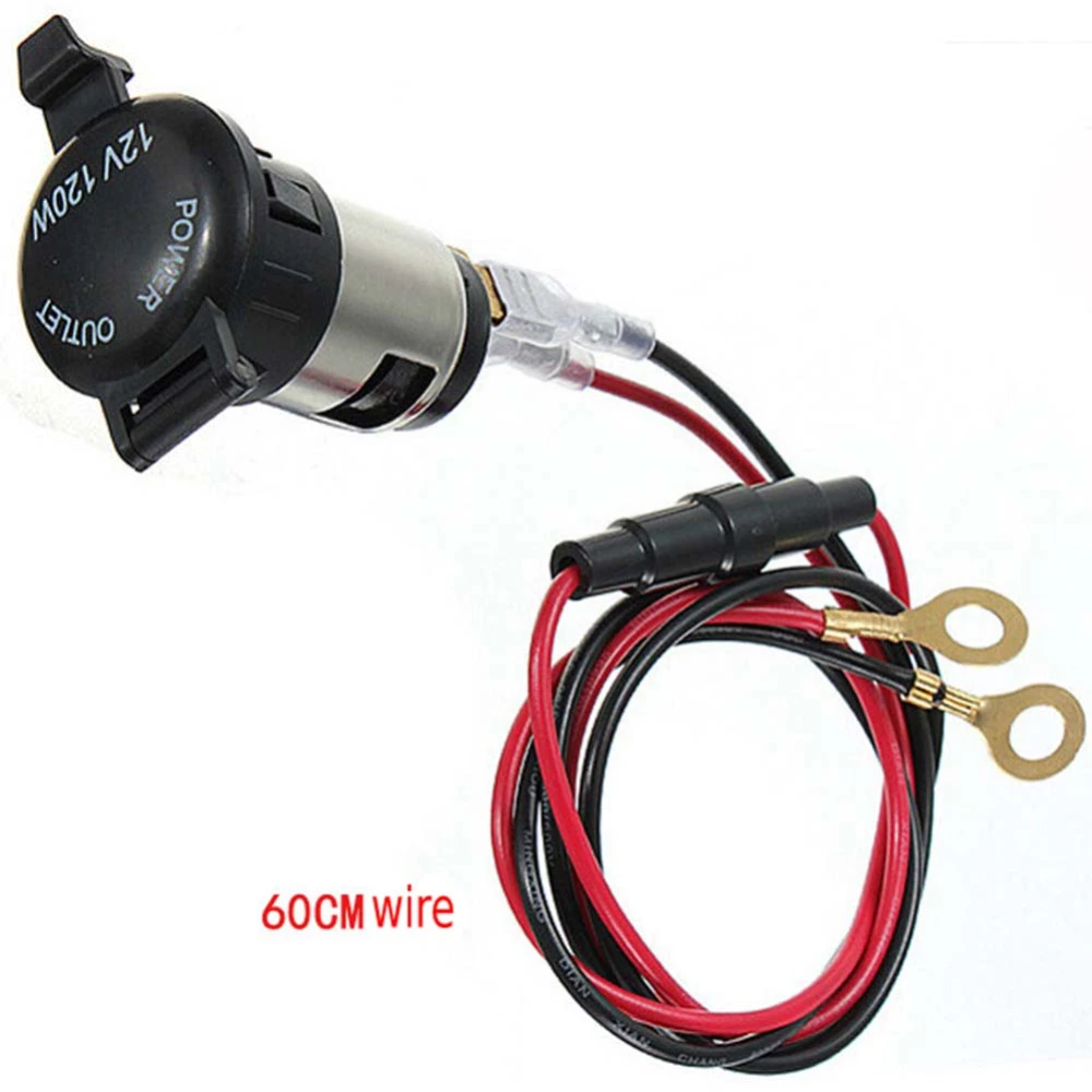 120w Waterproof 12-24V Cigarette Lighter Socket Power Plug Outlet Parts for Car Truck