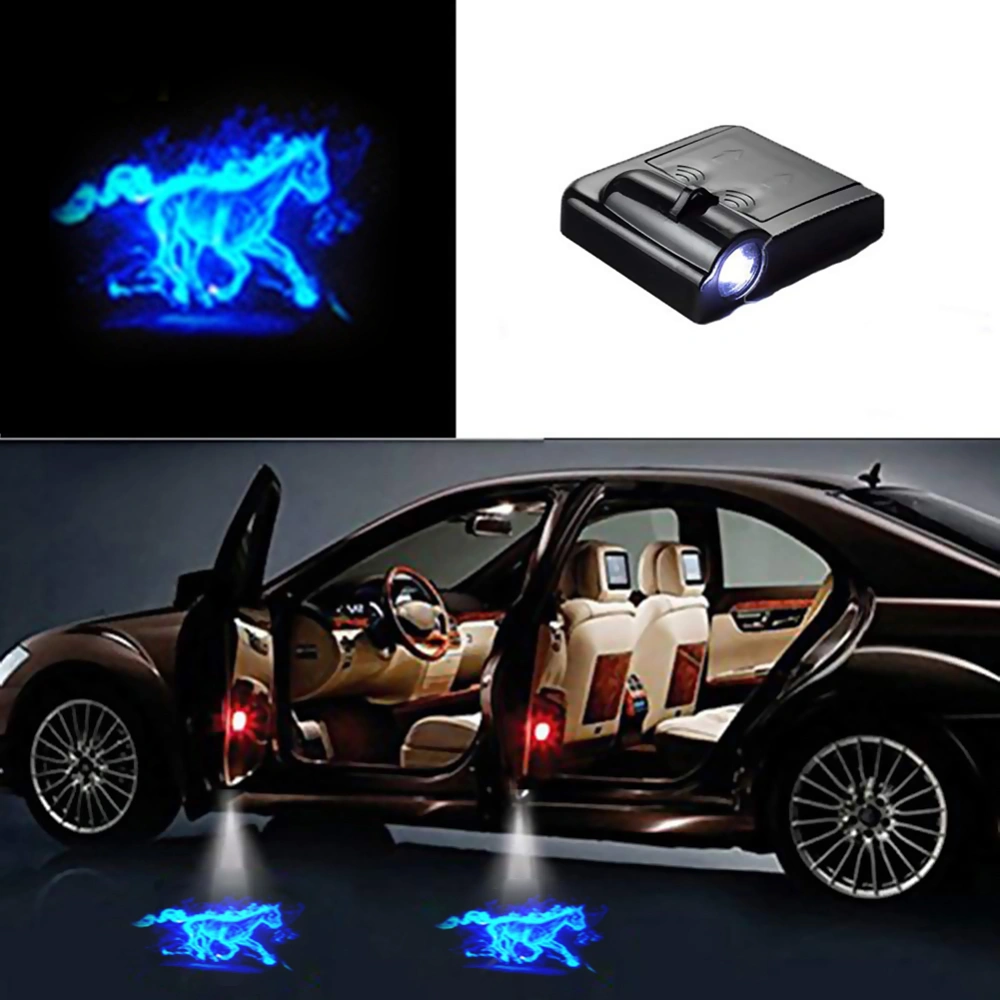 Universal Wireless LED Shadow Projector Courtesy Step Lights Welcome Lights Cars Door Shadow Light Laser Emblem Lamps Kit