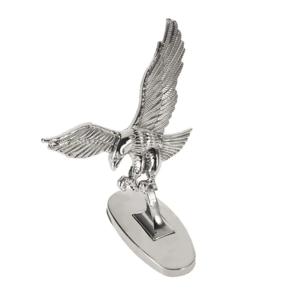 3D Emblem Car Logo Front Hood Ornament Car Cover Chrome Eagle Badge for Auto Car