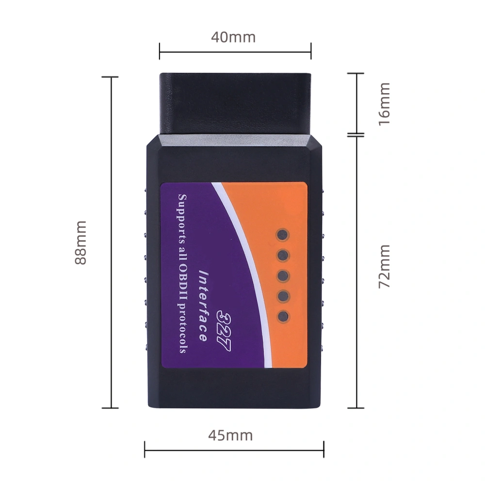 Car ELM327 OBD2 Bluetooth Scanner Auto Diagnostic Scan Tool Vehicle OBDII Fault Reader