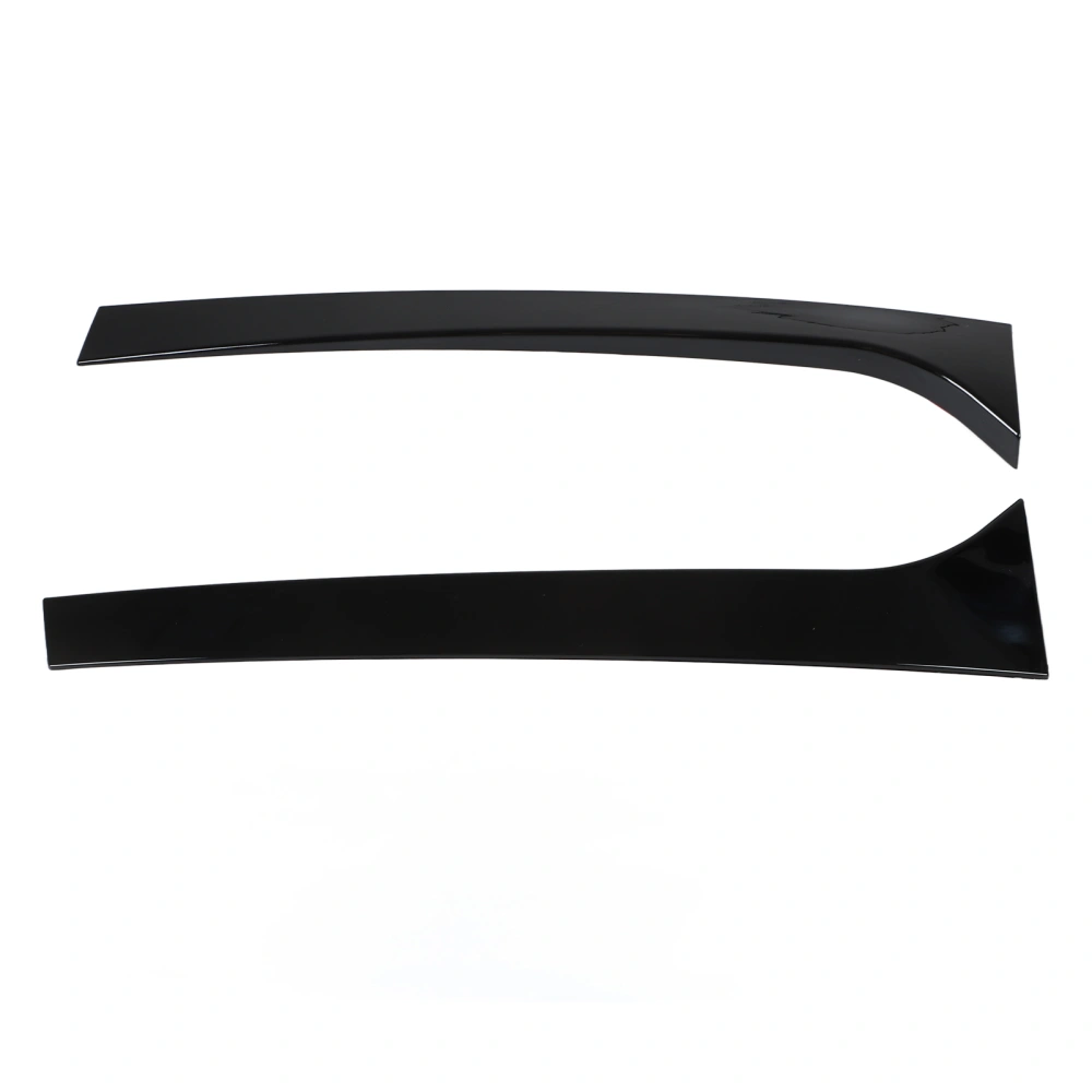 2 Pcs Rear Window Spoiler Glossy Black Left Right Side Wing Cover Trim for Superb 2008‑2015