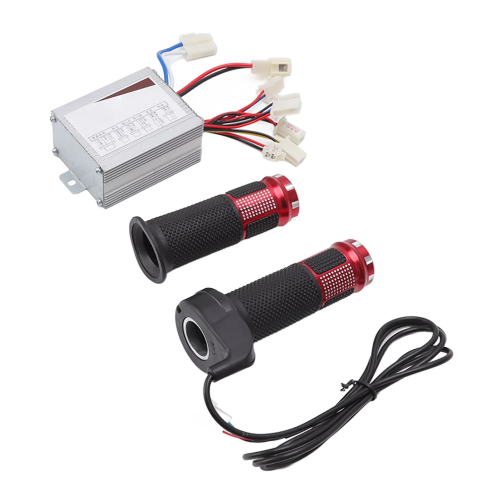 Brushed DC Motor Speed Controller 24V 350W With Throttle Grip Set for Scooters Electric Bikes