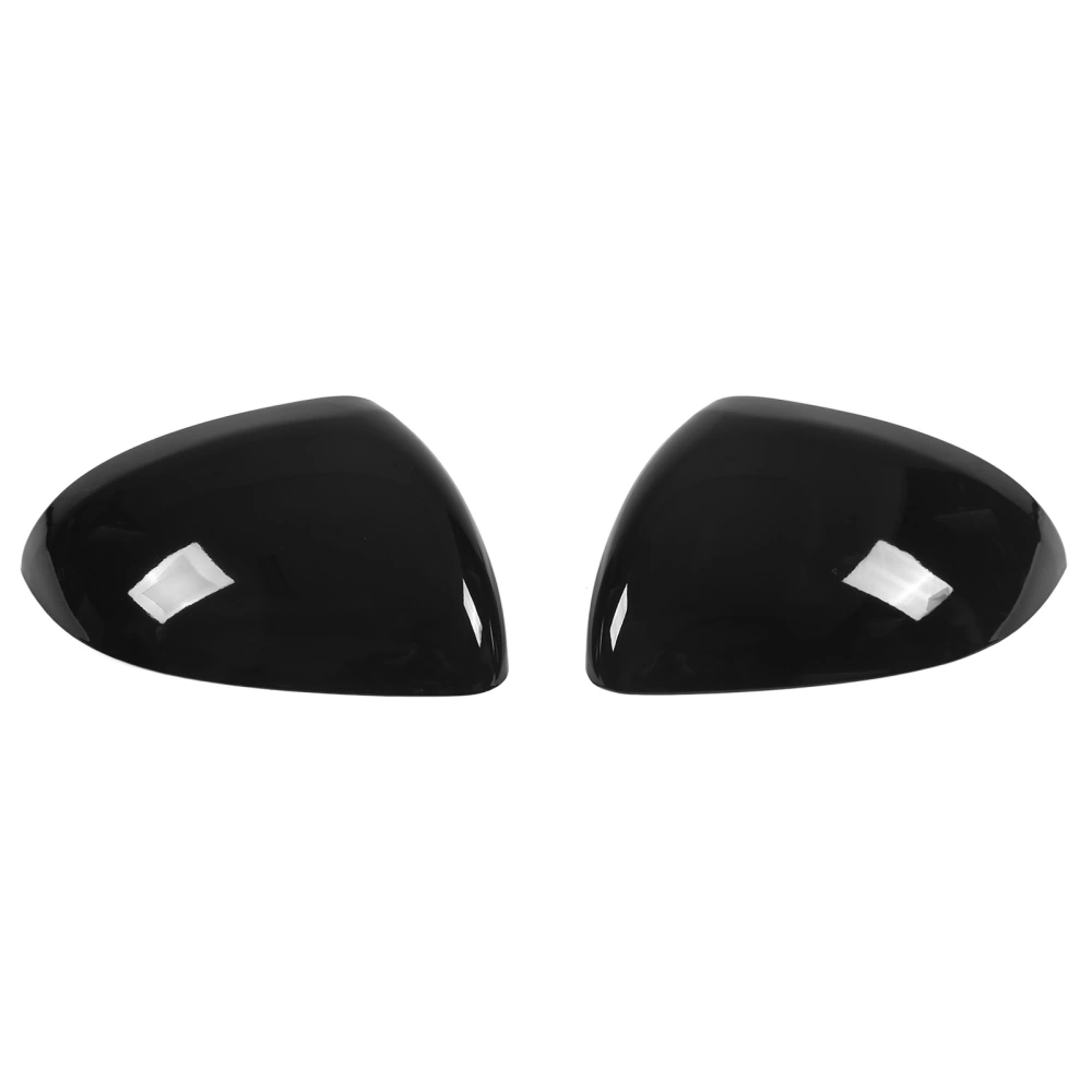Pair Rearview Mirror Cover Glossy Black Exterior Protector Replacement for Mercedes‑Benz C‑Class W206 2022+