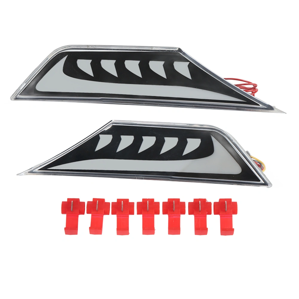 for JDM Style LED Side Marker Lights White DRL Amber Dynamic Sequential Turn Signals Replacement for Civic 10th 2016up