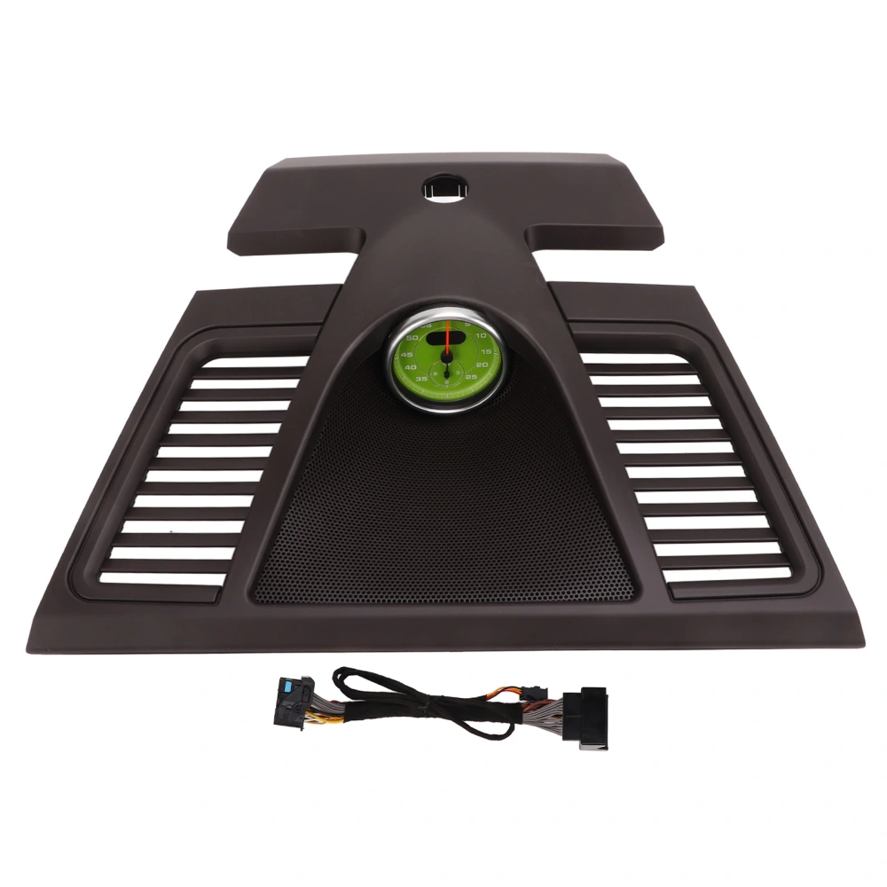 Upper Center Dashboard Cover 970 552 151 01 6W0 Dash Clock Bezel Replacement for Panamera 2010‑2016 Dark Brown