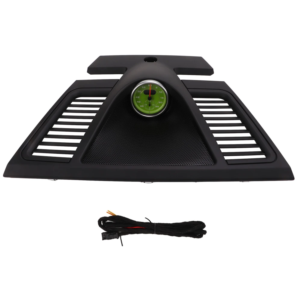 Dashboard Clock Display Surround Trim 970 552 151 01 6W0 with Green Stopwatch Replacement for Panamera 2010‑2016 Black