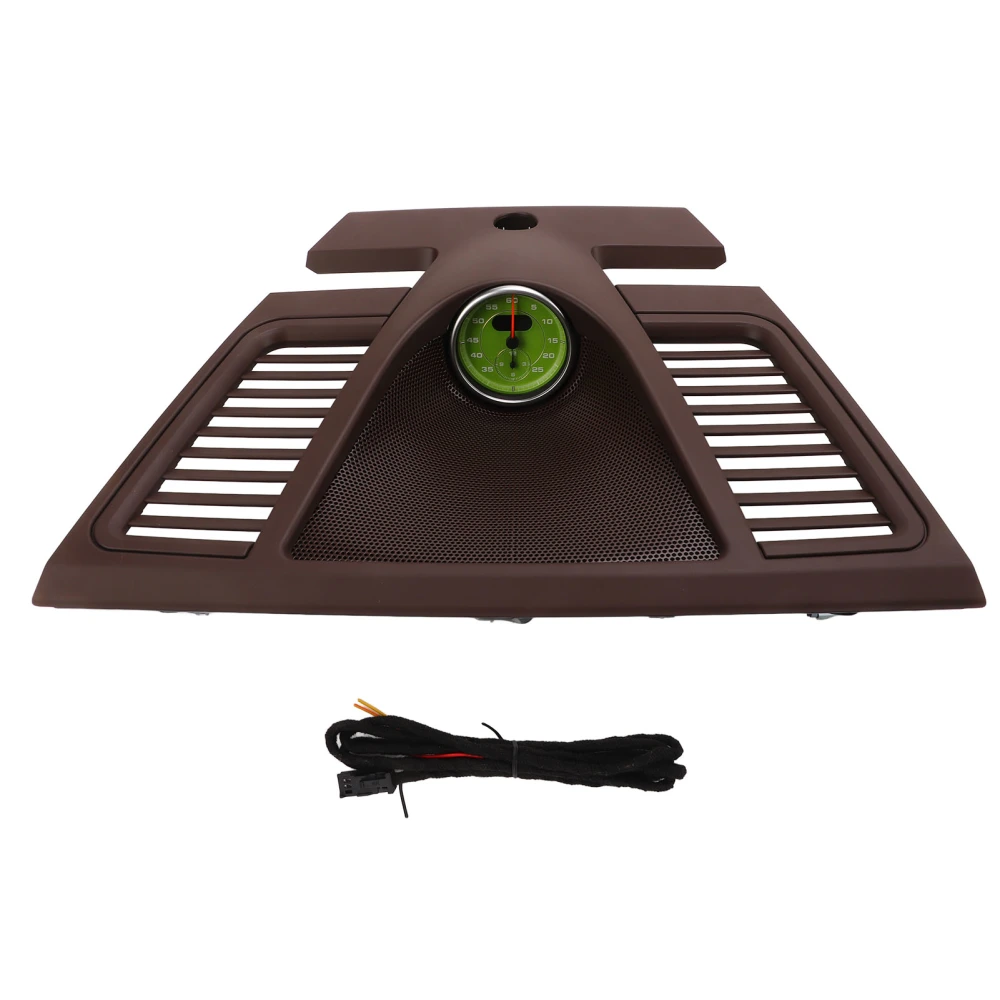 Dashboard Clock Display Surround Trim 970 552 151 01 6W0 with Green Stopwatch Replacement for Panamera 2010‑2016 Saddlebrown