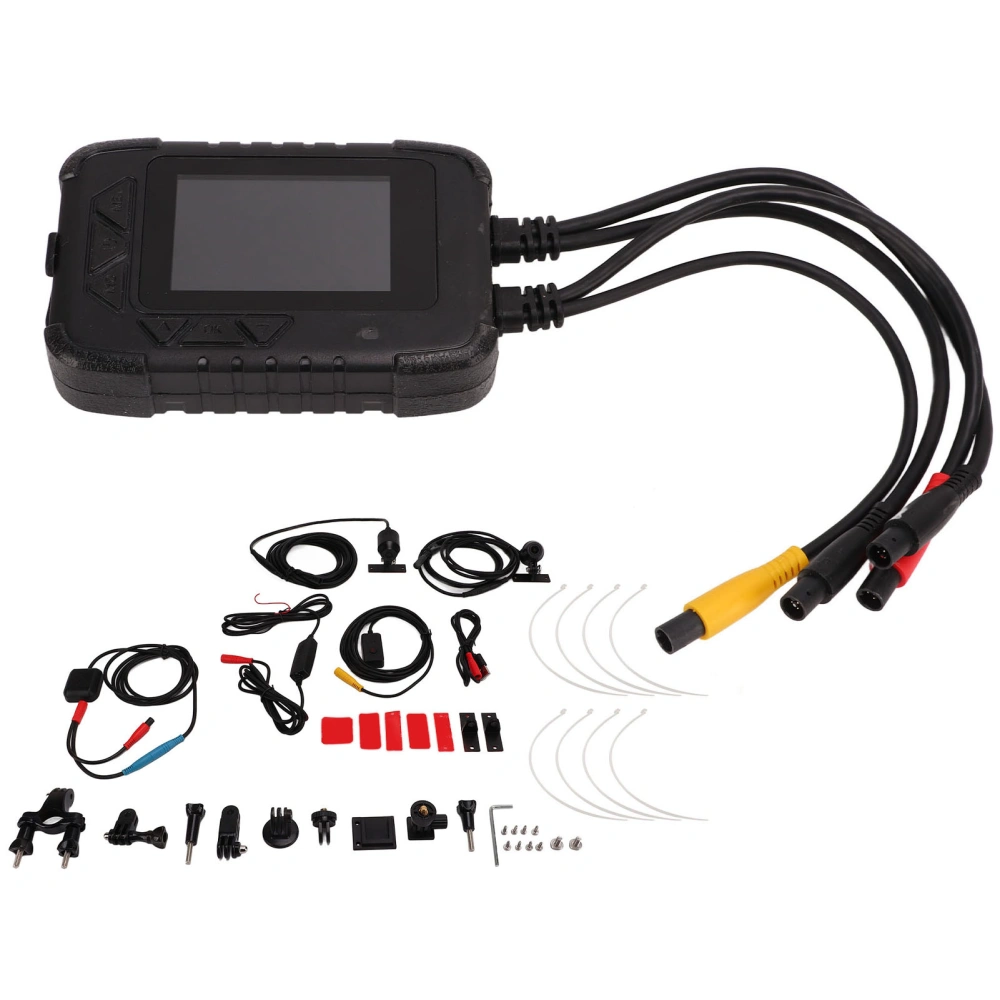 Motorcycle Dash Cam with GPS 1080P Waterproof G Sensor Loop Recording Video Driving Recorder