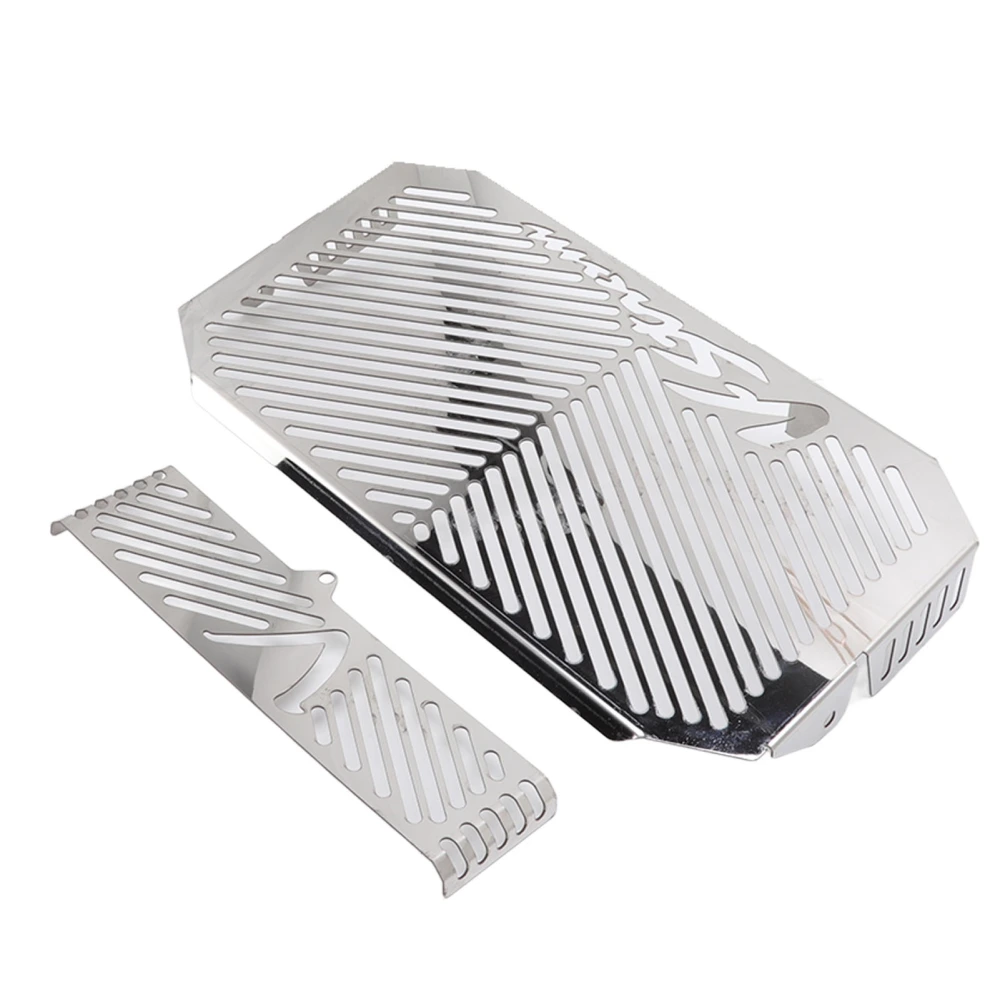 Motorcycle Water Tank Grill Cover Oil Radiator Protector Replacement for Suzuki DL650 V‑STROM 2004‑2010 Silver