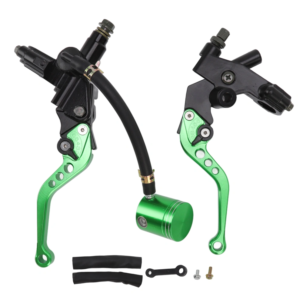 1 Pair Universal Brake Clutch Pump Lever Aluminium Alloy Motorcycle Accessories Replacement for Suzuki Green