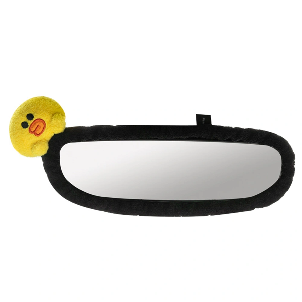 Car Rearview Mirror Plush Cover Cute Cartoon Pattern Auto Interior Decorative Accessories Type 3