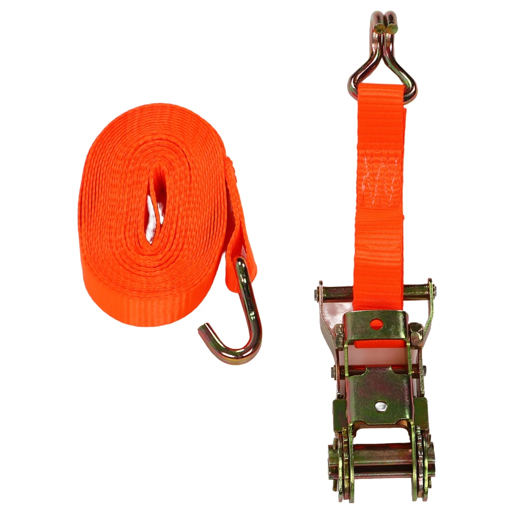 25mmx6m Ratchet Tie Down Strap Lashing Strap 3307lb Capacity Securing Straps for Trailer Truck Car