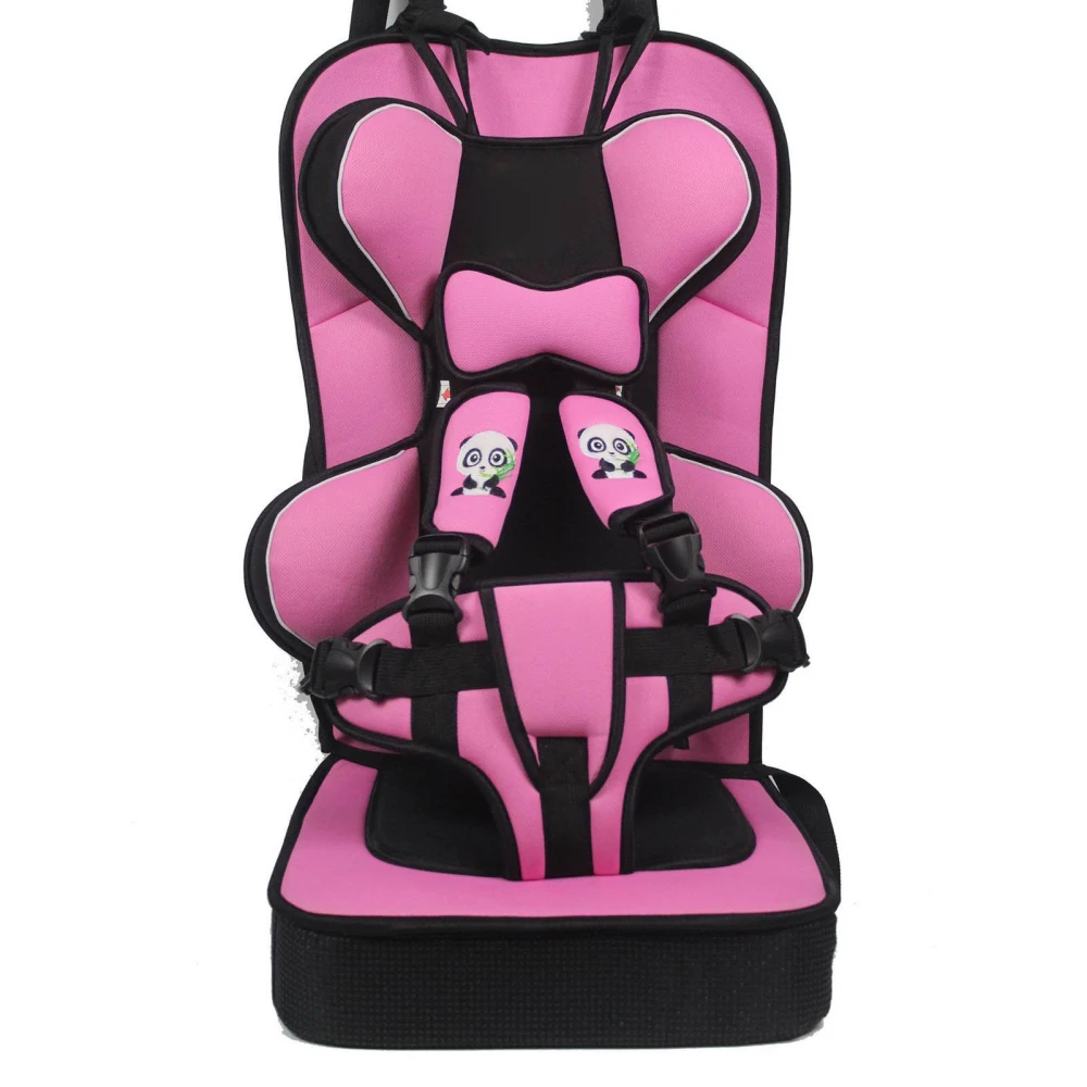 High Back Booster Car Seat Portable Polyethylene Convertible Toddler Infant Seat for Baby Pink