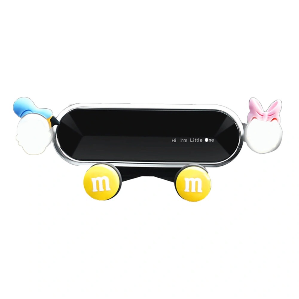 Car Air Vent Mount Phone Holder Cute Cartoon GPS Navigation Bracket for 4‑7.2in Cell Phones Type 4