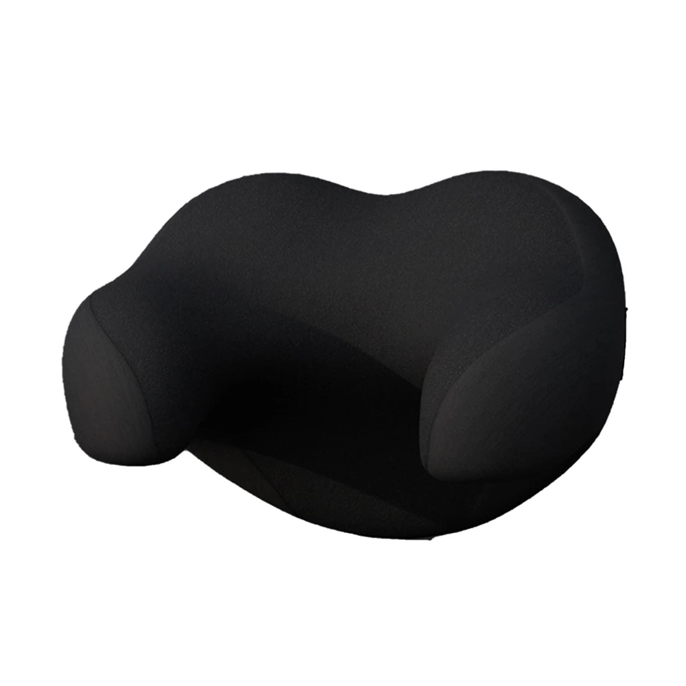 Car Seat Neck Pillow U Shaped Memory Foam Comfortable Headrest Cushion for Automobiles Pure Black