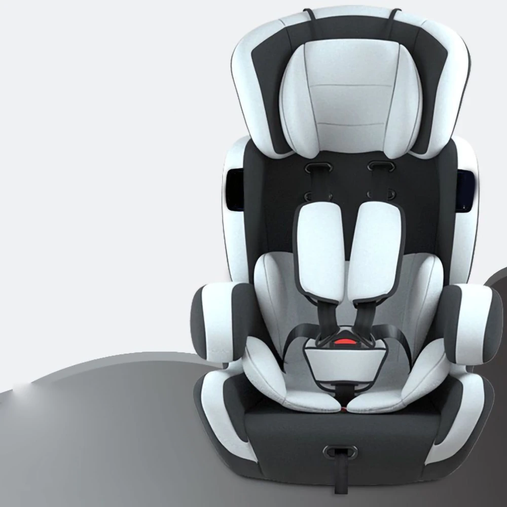 All in 1 Convertible Booster Car Seat Stable Safe Baby Seat Universal for Toddlers Infants Kids Black Gray