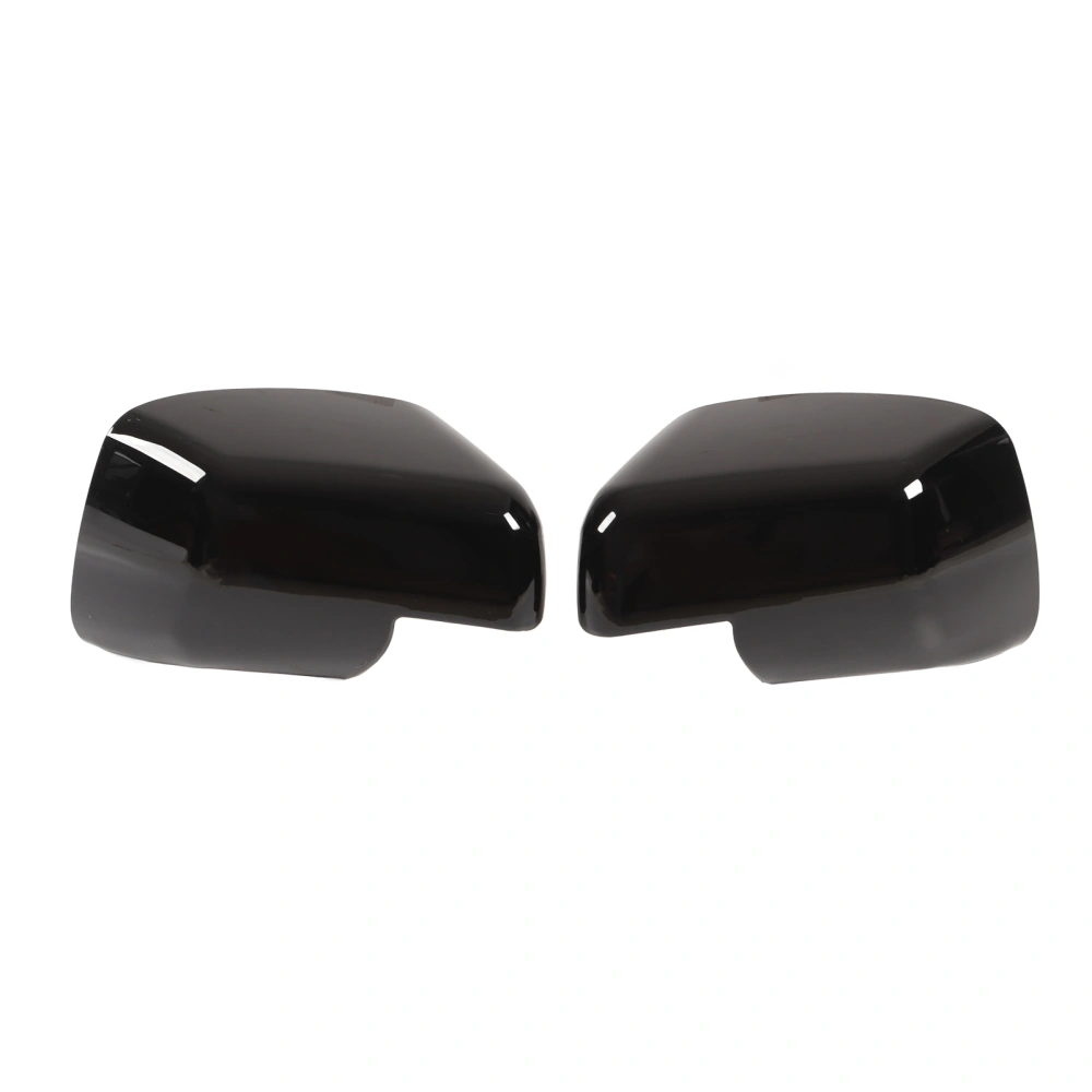1 Pair Door Rear View Mirror Cover Side Glossy Black Wing Mirror Cap Replacement For Land Rover Discovery Freelander