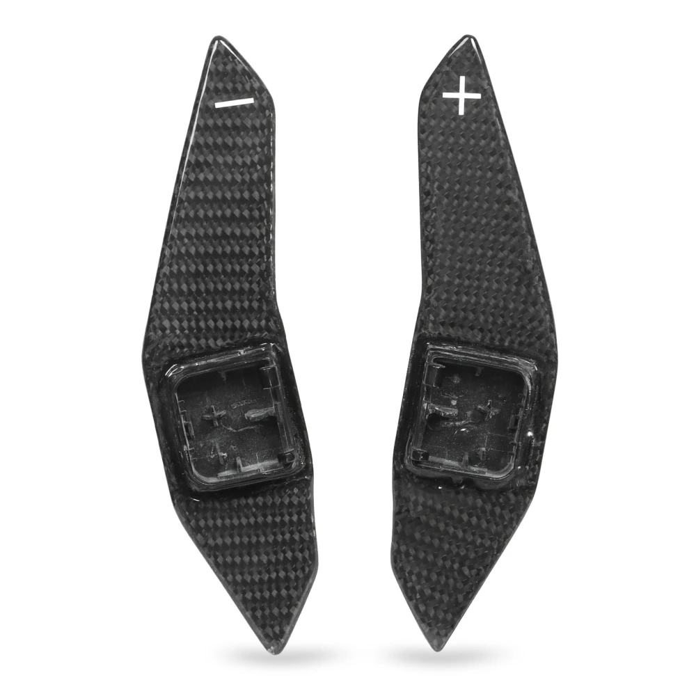 Pair Upgrade Carbon Fiber Steering Wheel Paddle Shifters Extension Set for R8 4S TT 8S 2016‑2022