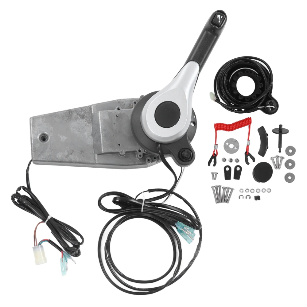 Right Side Mount Outboard Remote Control Box with Trim Tilt Switch Lanyard Lord Clip 6X3 48206 for REMOCON 2014 Later