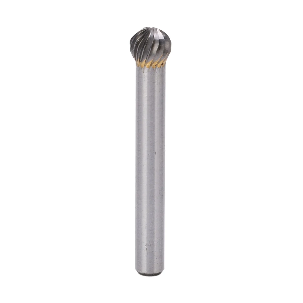 Single Cut Carbide Rotary File 8mm Ball Head 57mm Long Shank for Contouring Deburring Milling Grinding