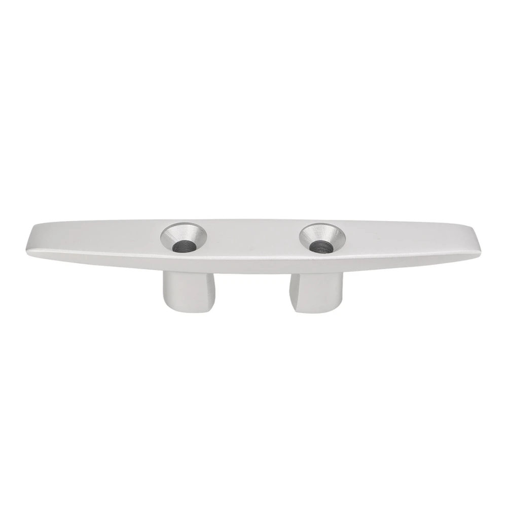200mm Boat Dock Cleat with Holes Mooring Cleats Aluminum Marine Bollard Ship Yacht Hardware